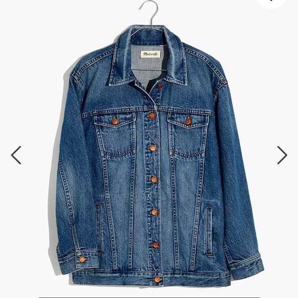 Madewell Oversized Denim Trucker Jacket - Picture 5 of 14
